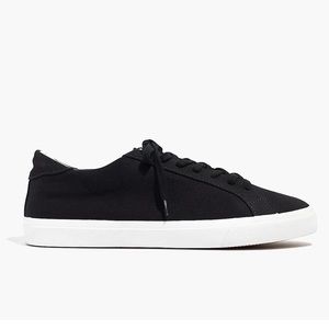 Madewell Men’s Sidewalk Low-Top Black Canvas Sneakers 10.5